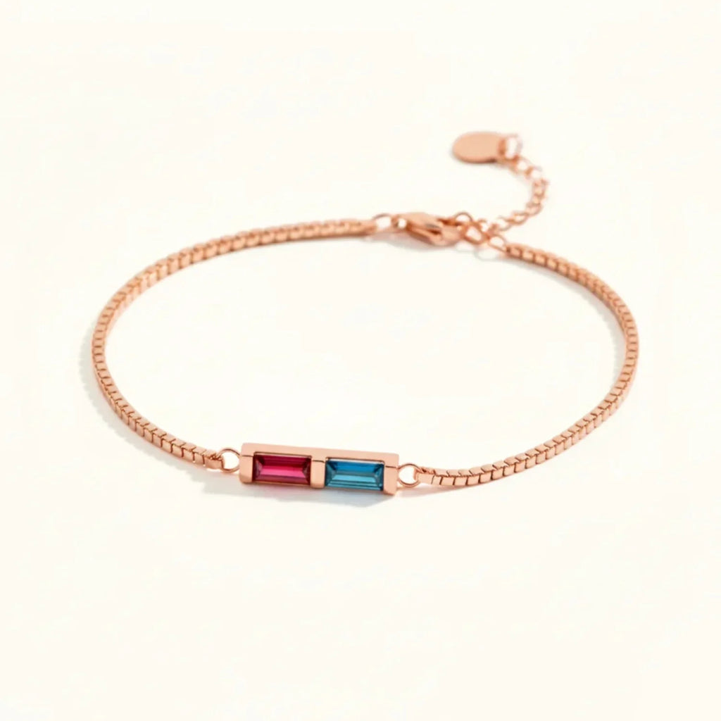 Regenbogen Geburtsstein Armband