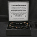Schild voor mijn zoon – Tijgeroogarmband