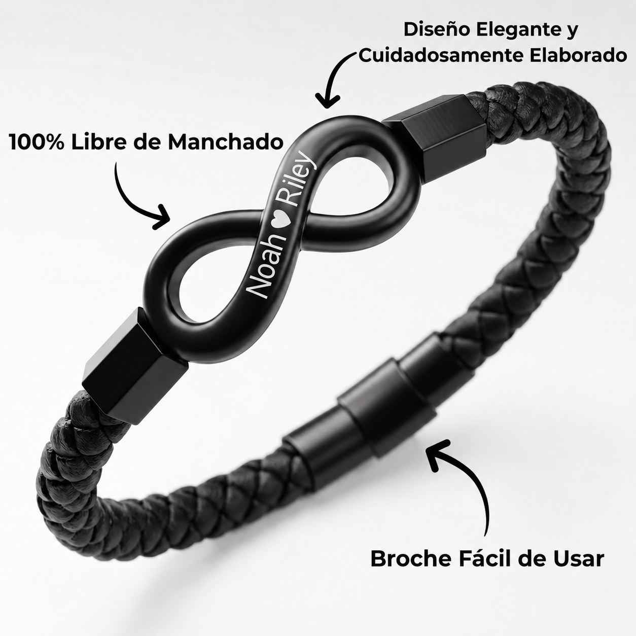 "A mi esposo" — Pulsera personalizada