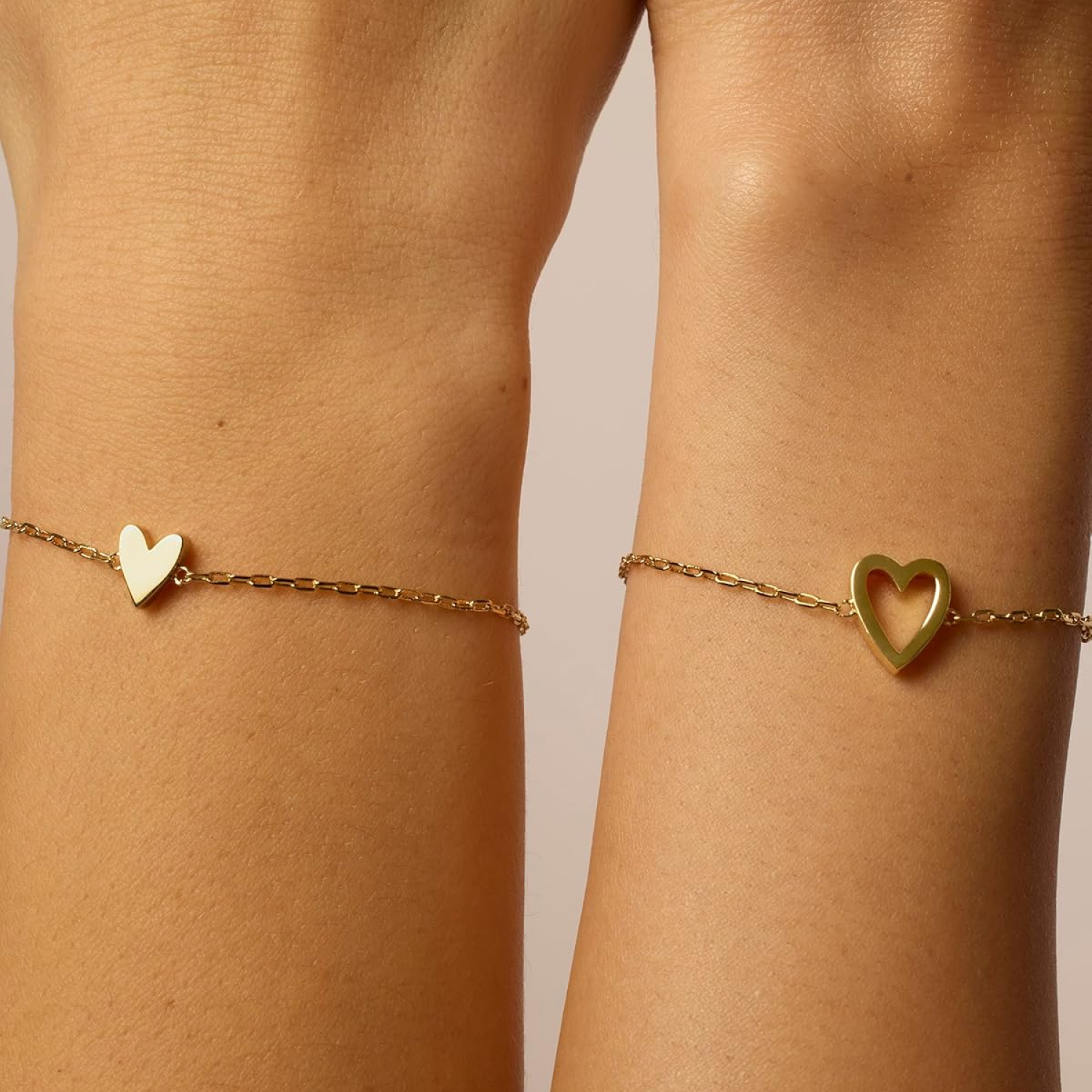 Shared Hearts Bracelet Set