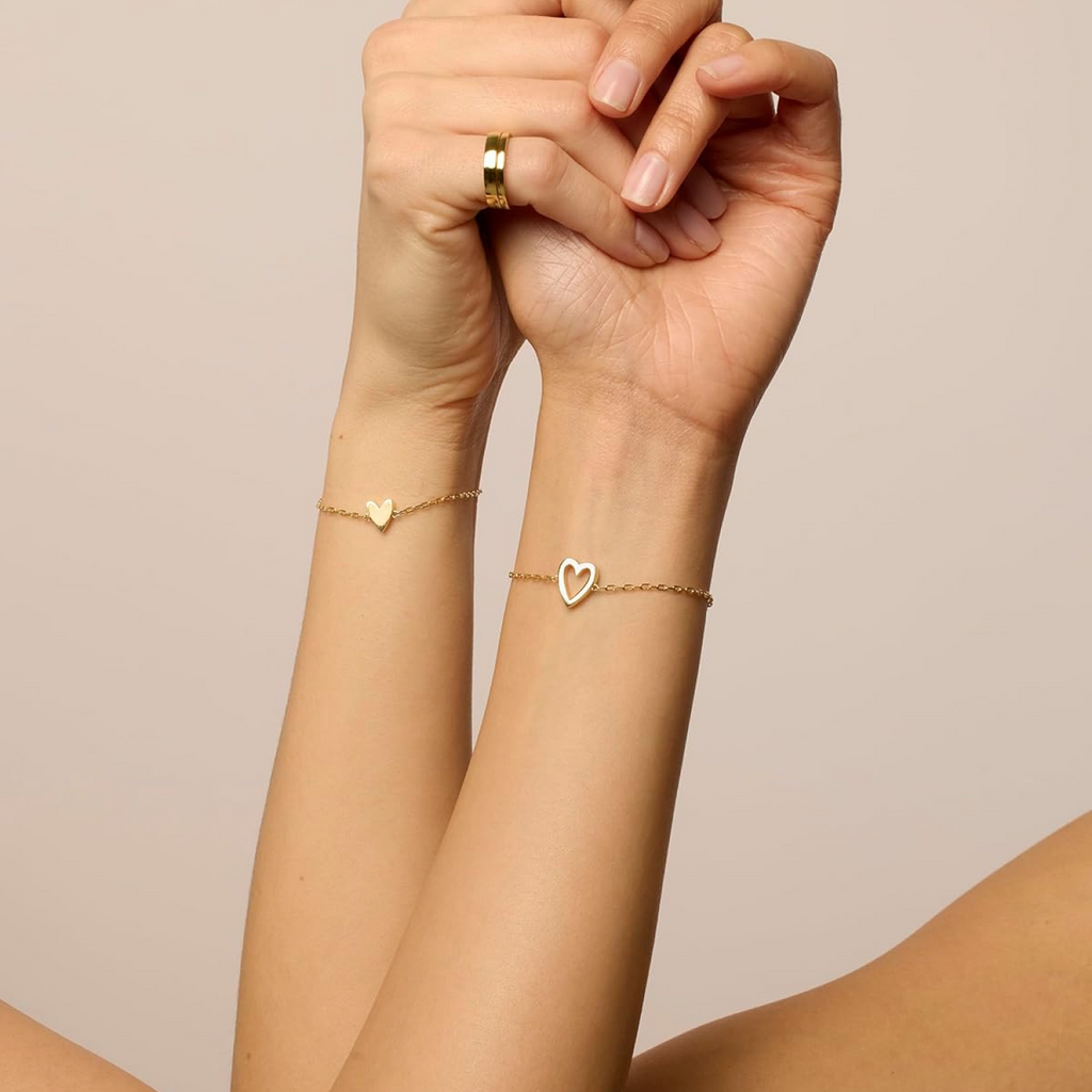 Shared Hearts Bracelet Set