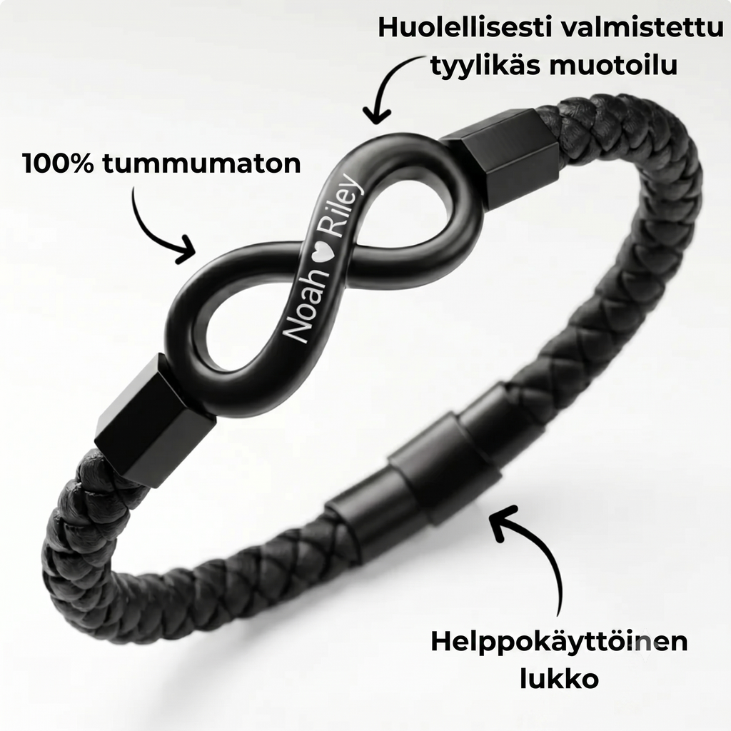 Yksilöity rannekoru miehelleni