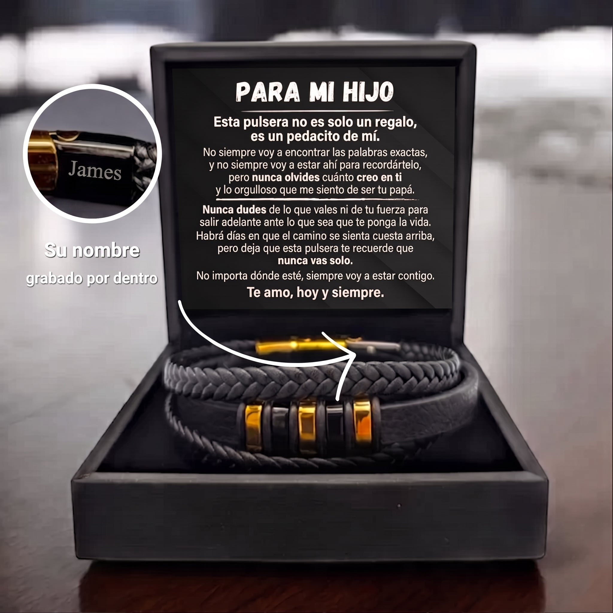 Para Mi Hijo – Pulsera Nunca Solo