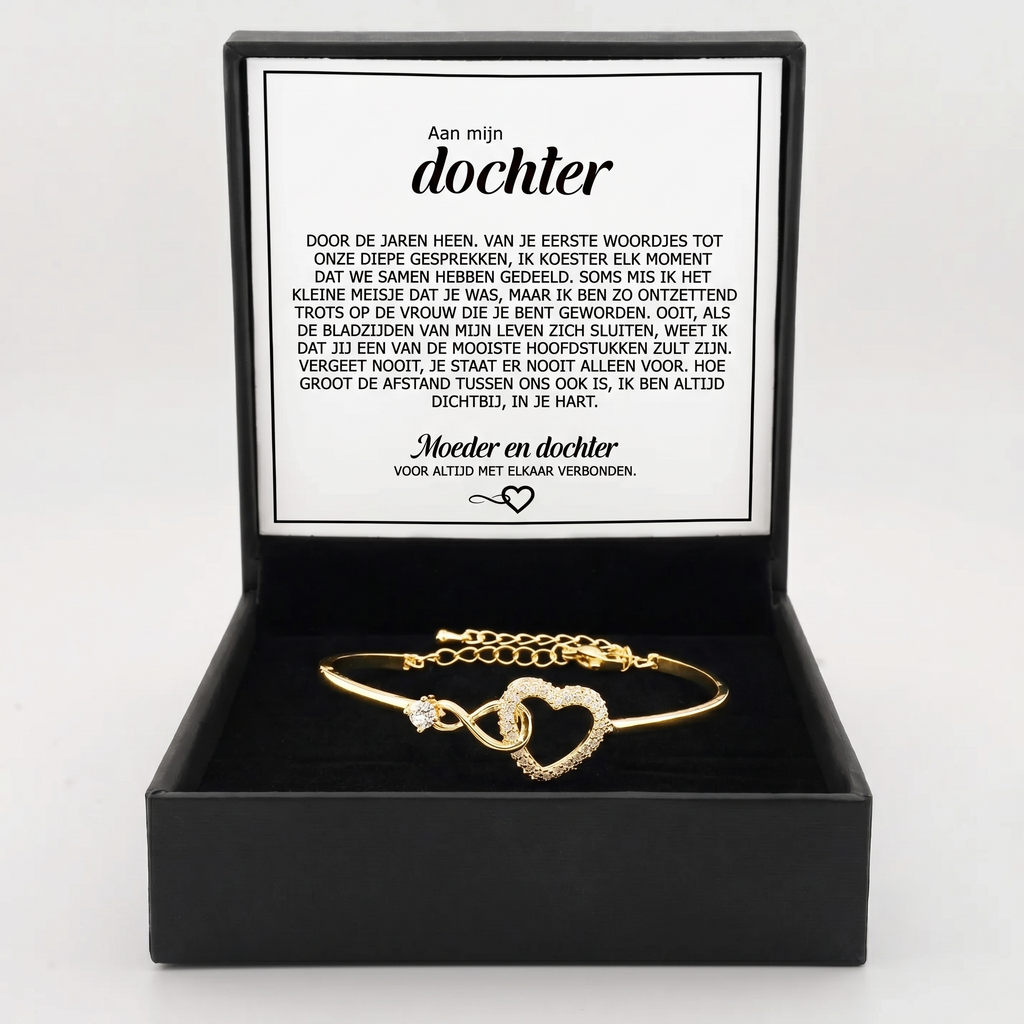 "Aan mijn dochter" voor altijd verbonden-armband