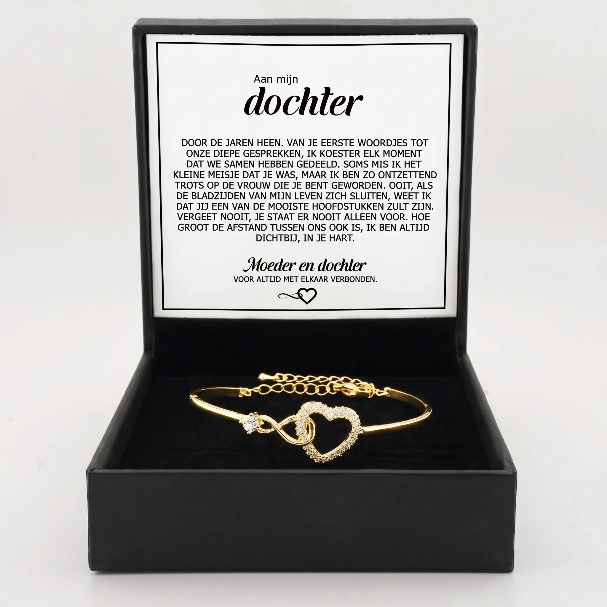 "Aan mijn dochter" voor altijd verbonden-armband