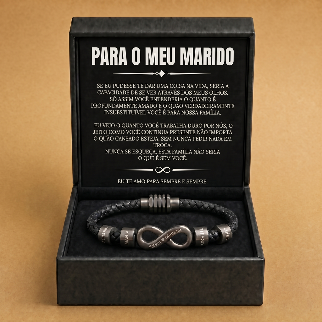 Pulseira Vínculo Infinito com Nomes