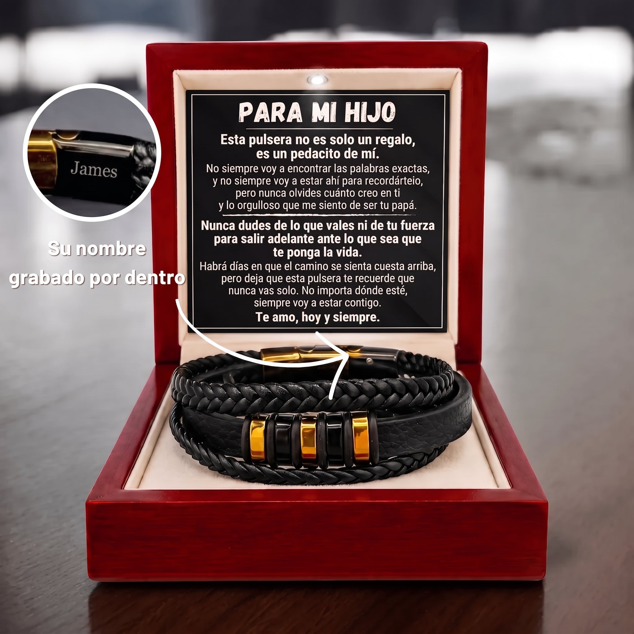 Para Mi Hijo – Pulsera Nunca Solo