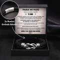 «Para mi hijo» — Pulsera grabada