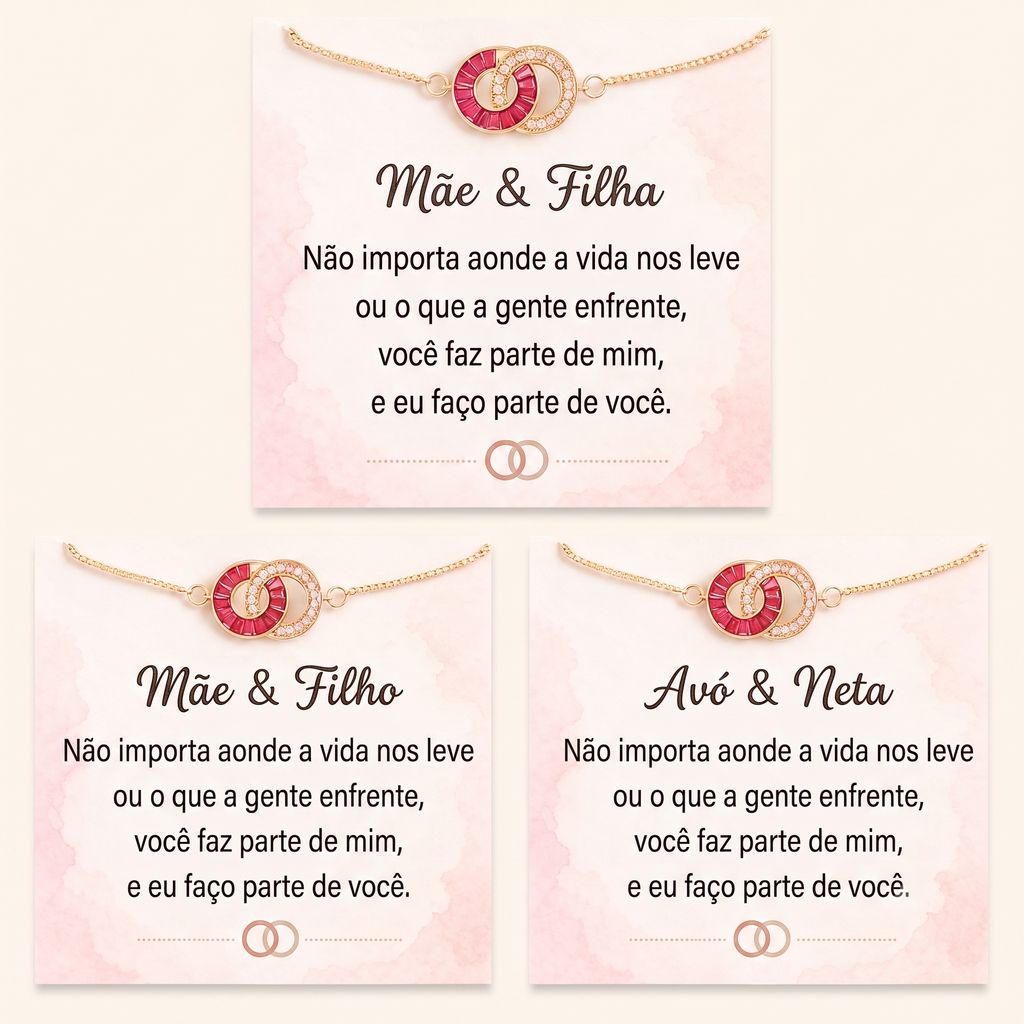 Pulseira de Pedras Natais Personalizada