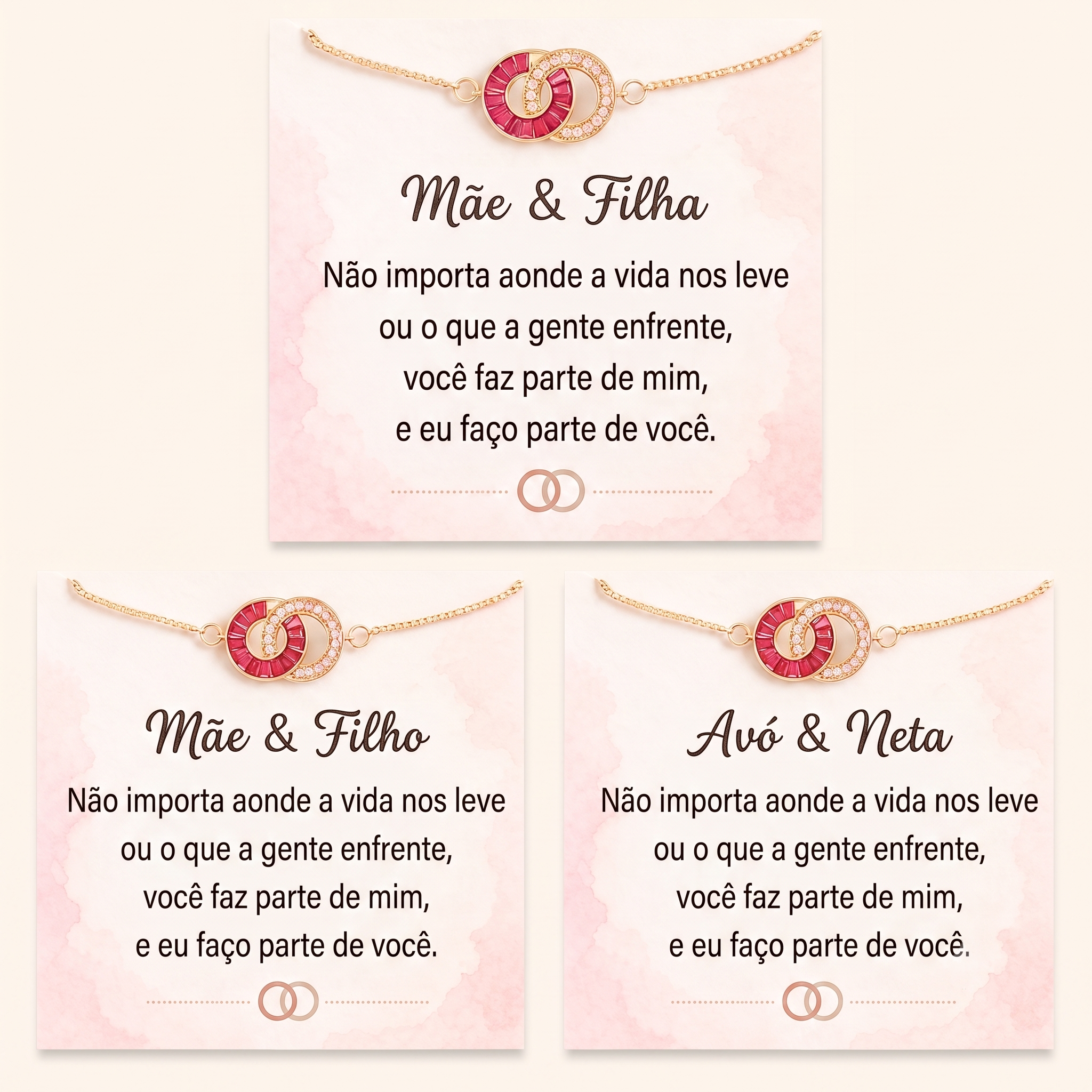 Pulseira de Pedras Natais Personalizada