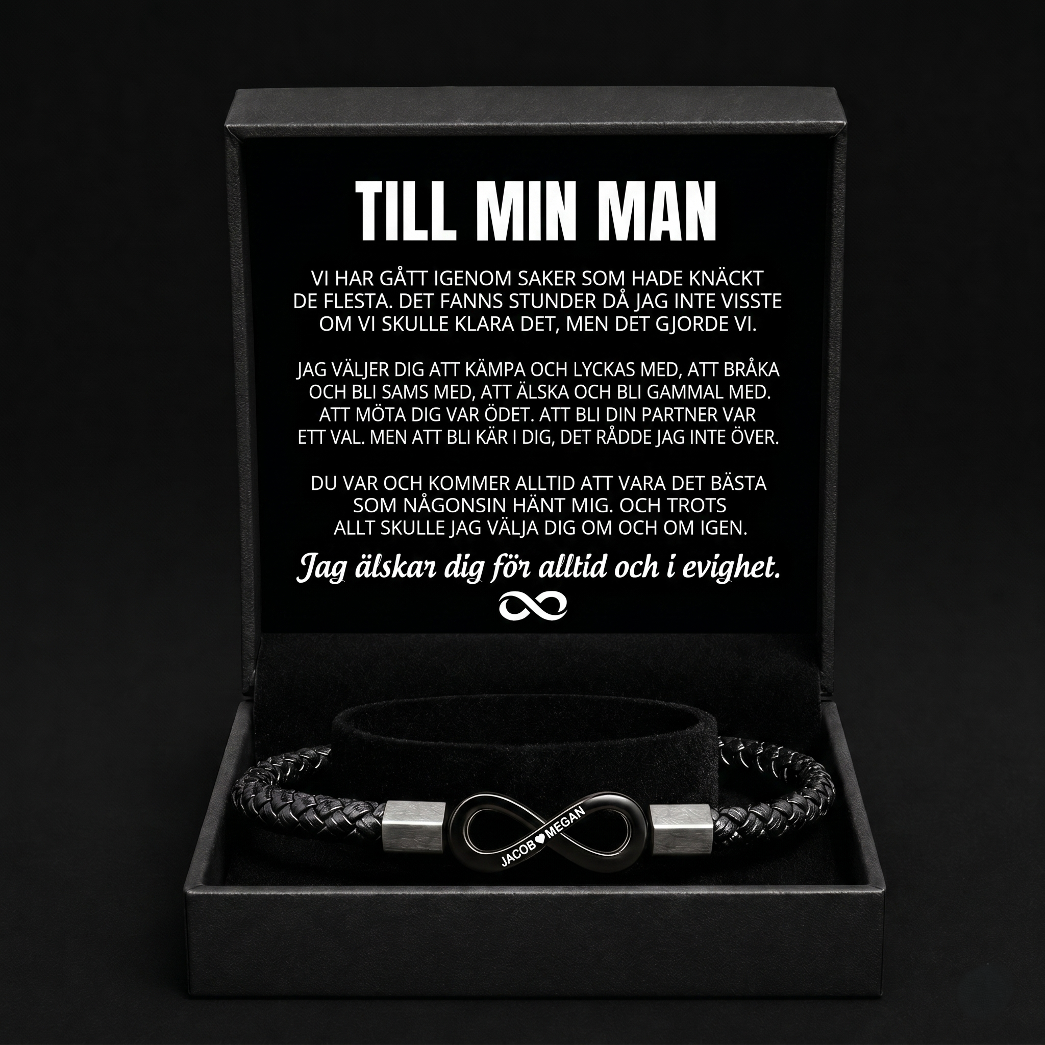 Personligt armband "Till min man"