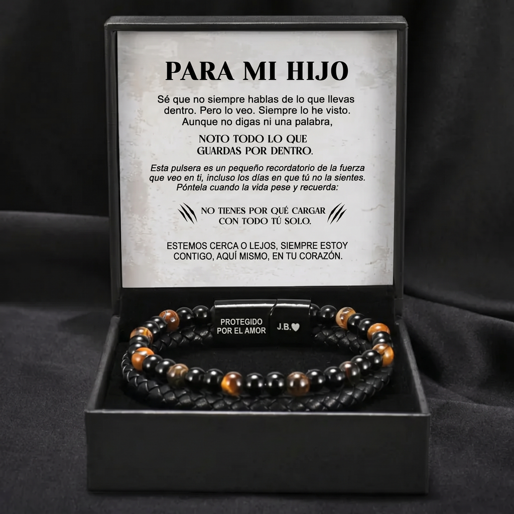 El Escudo de un Hijo – Pulsera de ojo de tigre