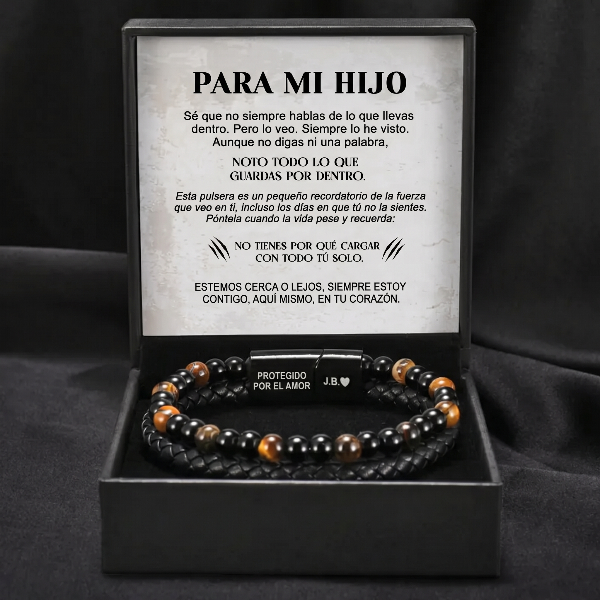 El Escudo de un Hijo – Pulsera de ojo de tigre