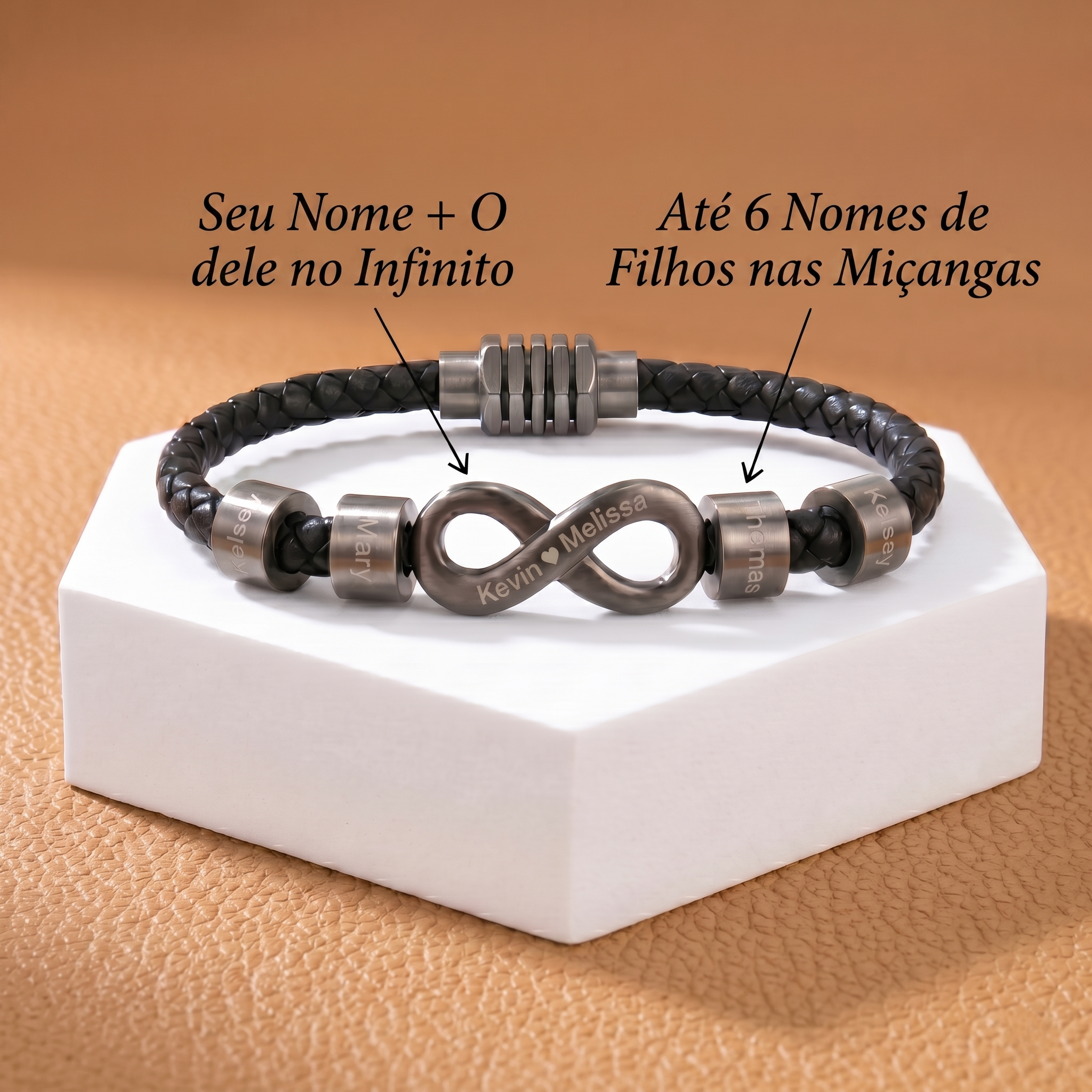 Pulseira Vínculo Infinito com Nomes