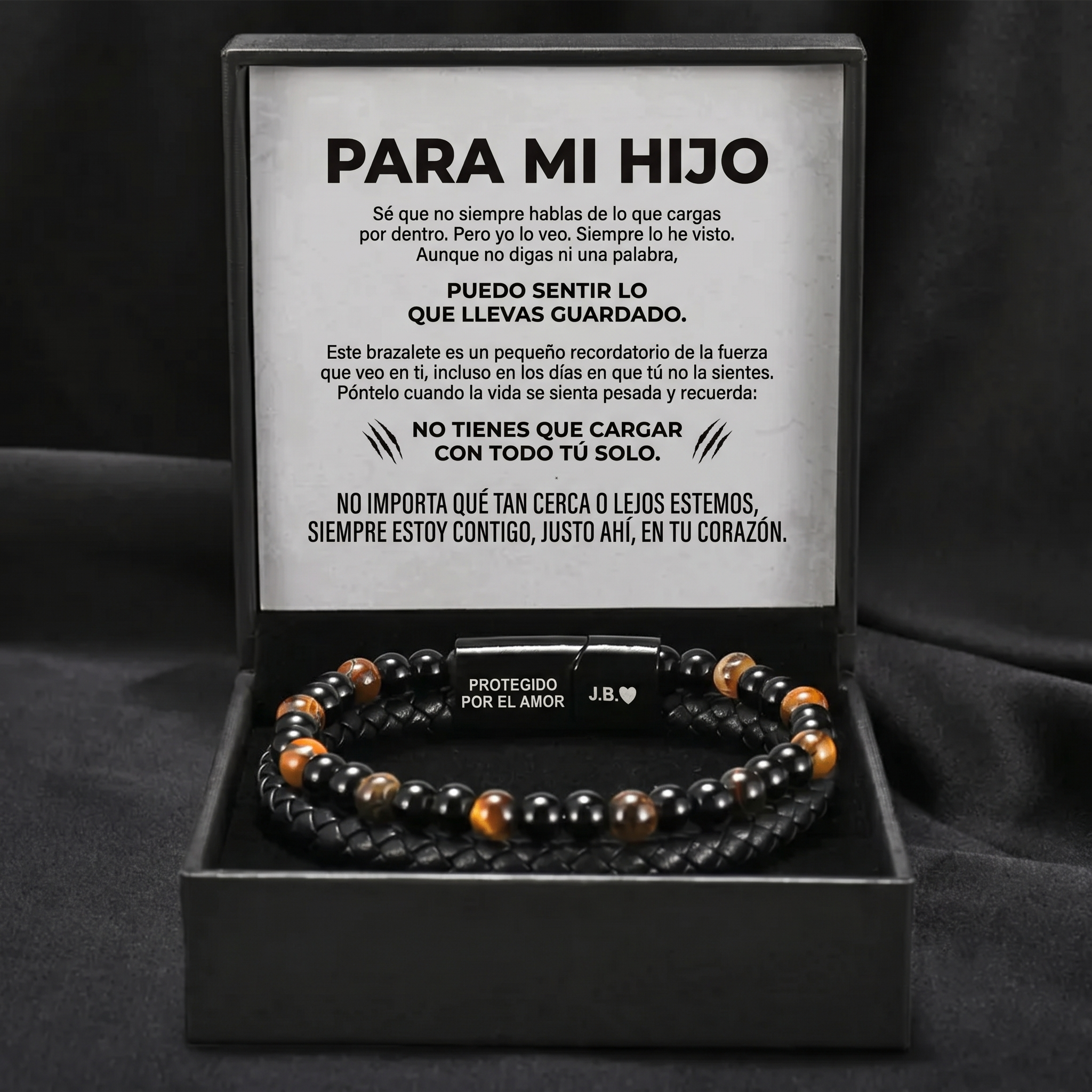 El Escudo de un Hijo – Pulsera de ojo de tigre