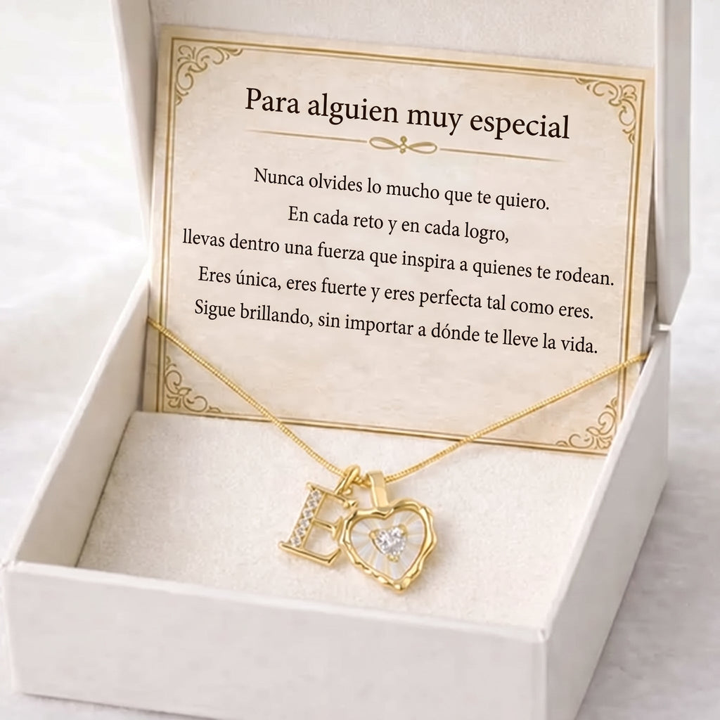 Collar con Corazón e Inicial
