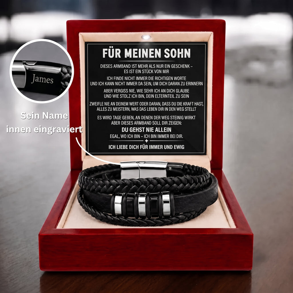 Für meinen Sohn – Armband „Nie allein"
