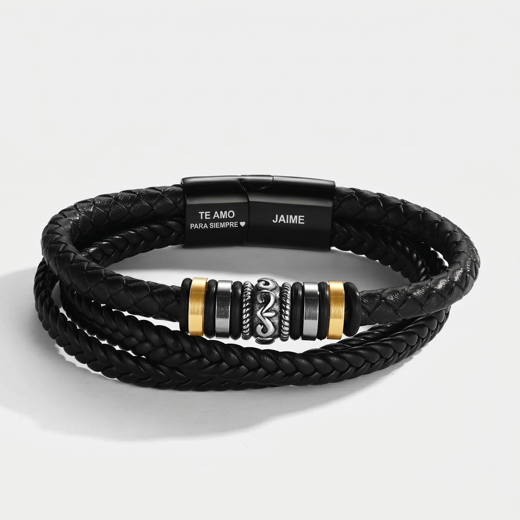 Pulsera grabada «Para mi nieto»