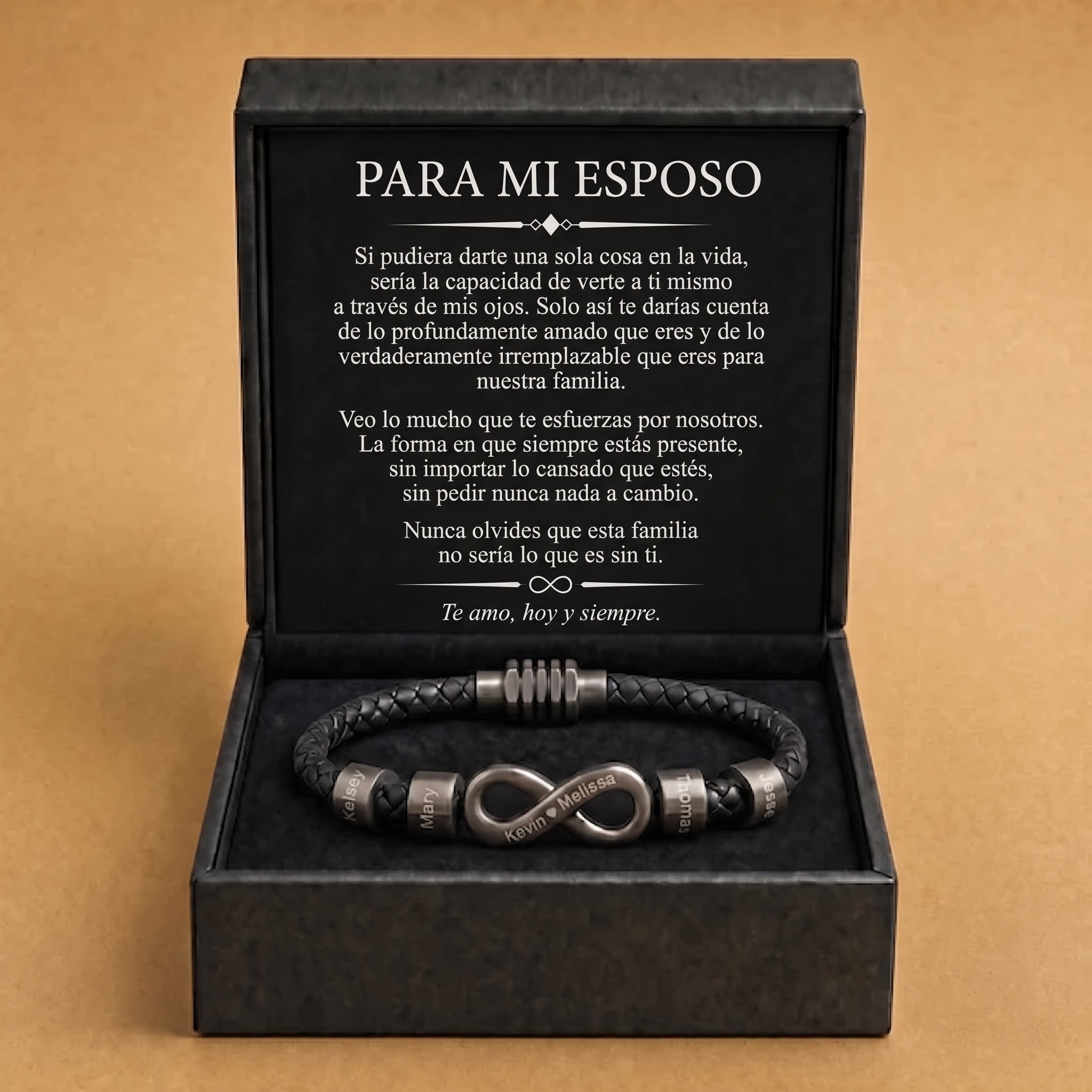 Pulsera Vínculo Infinito con Nombres