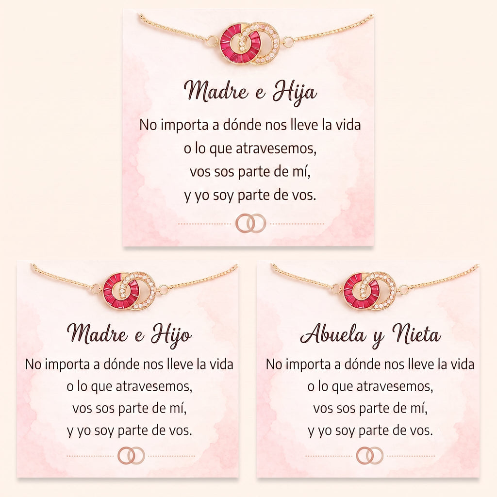 Pulsera de Piedras de Nacimiento Enlazadas