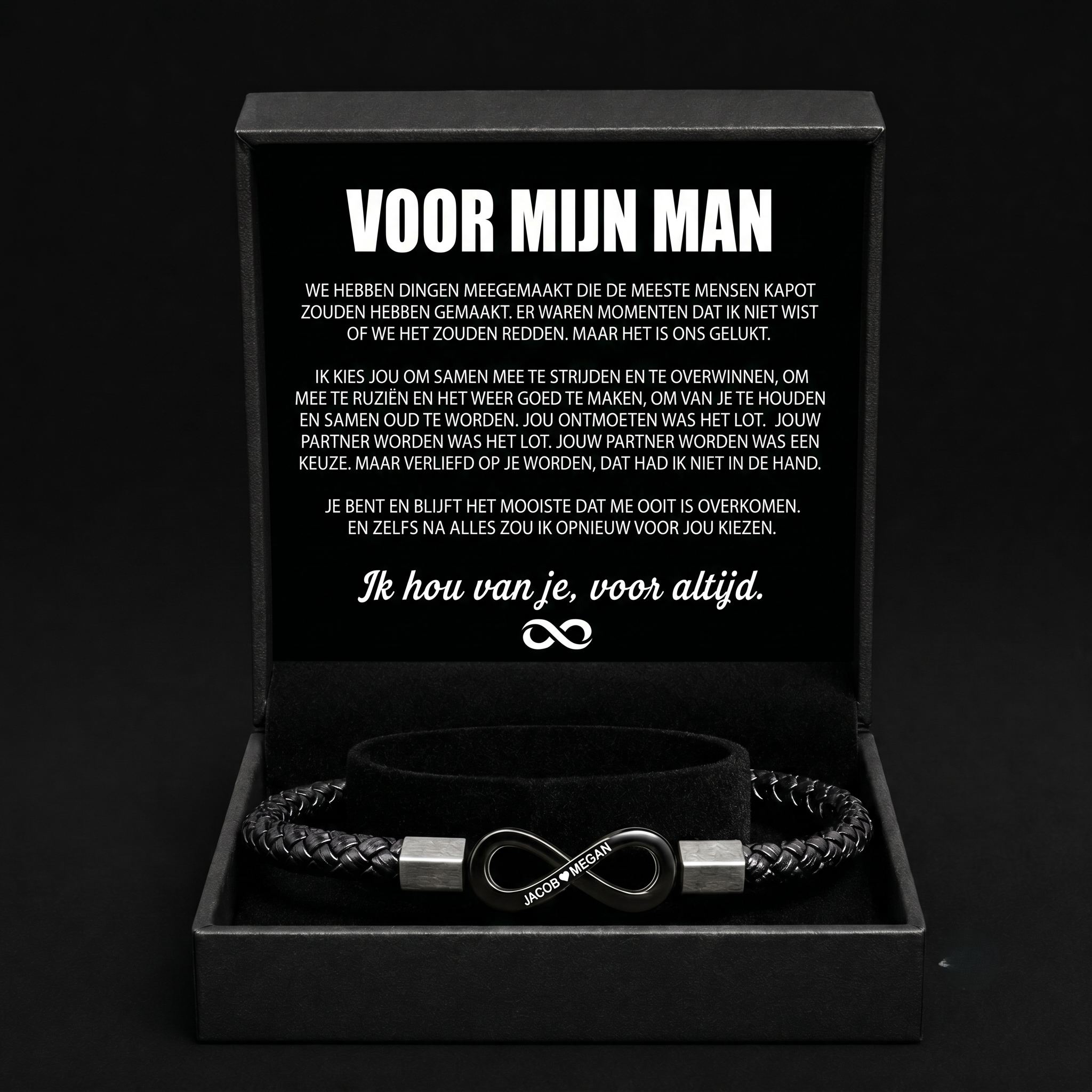 Gepersonaliseerde Armband "Voor Mijn Man"