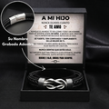 «Para mi hijo» — Pulsera grabada