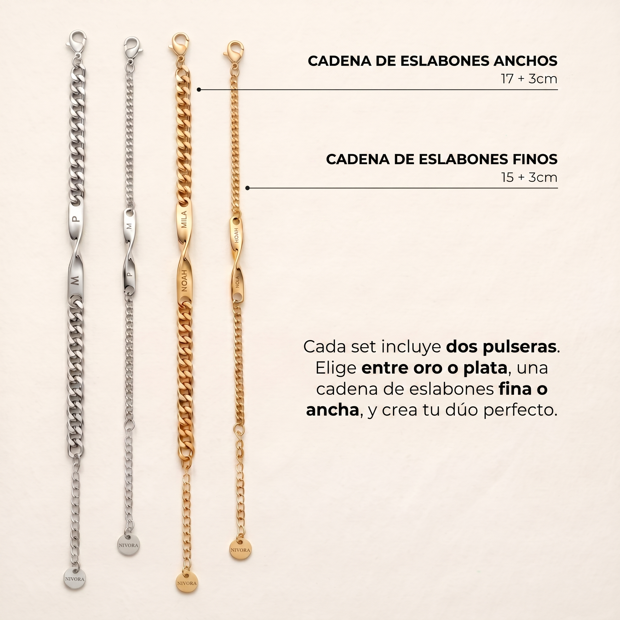 Nivora - Pulsera Dúo