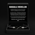 Yksilöity rannekoru miehelleni