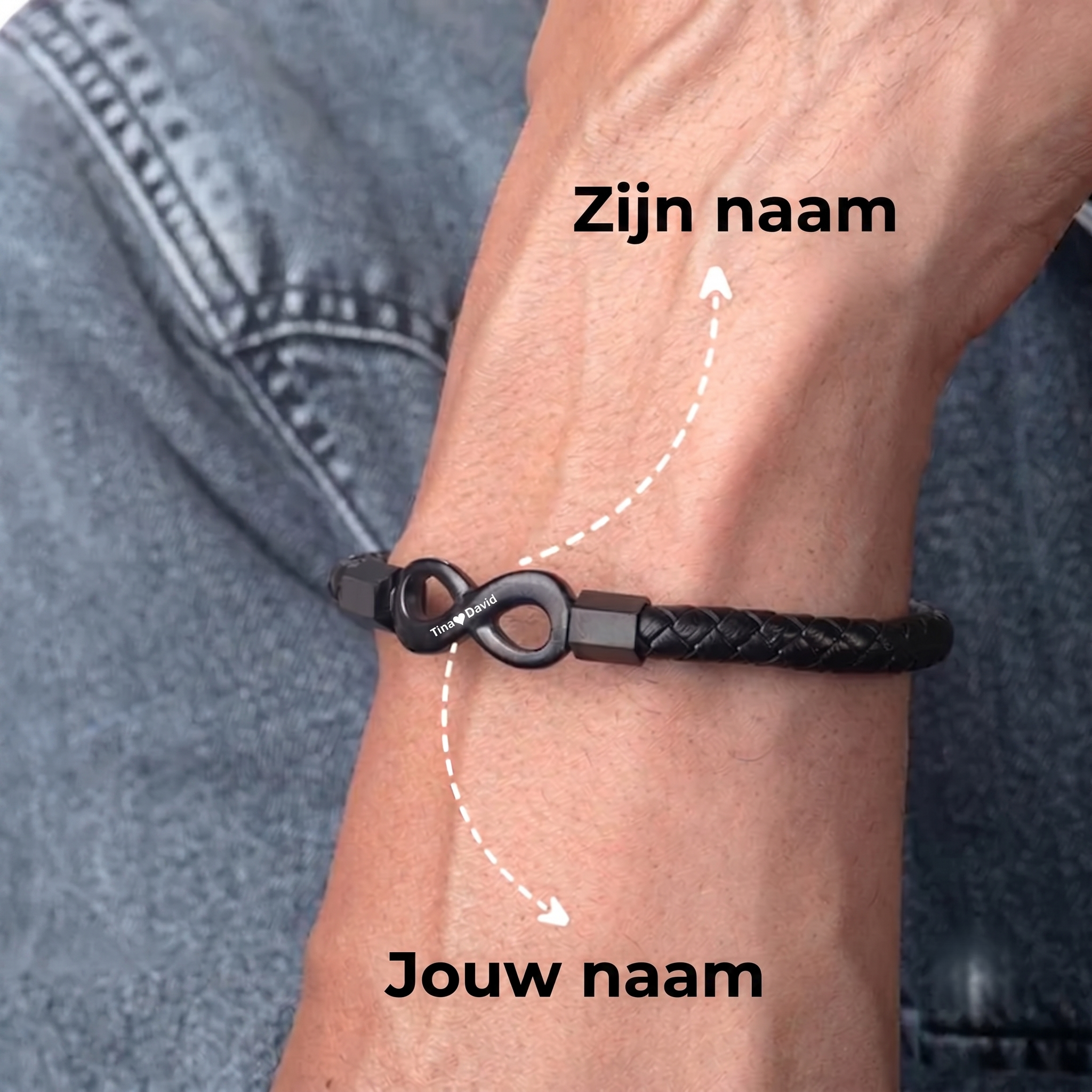 Gepersonaliseerde Armband "Voor Mijn Man"