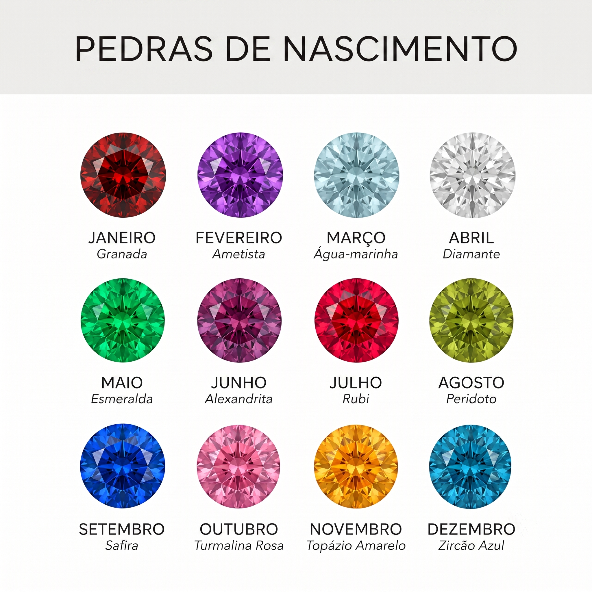 Anel Ajustável com Inicial e Pedra de Nascimento