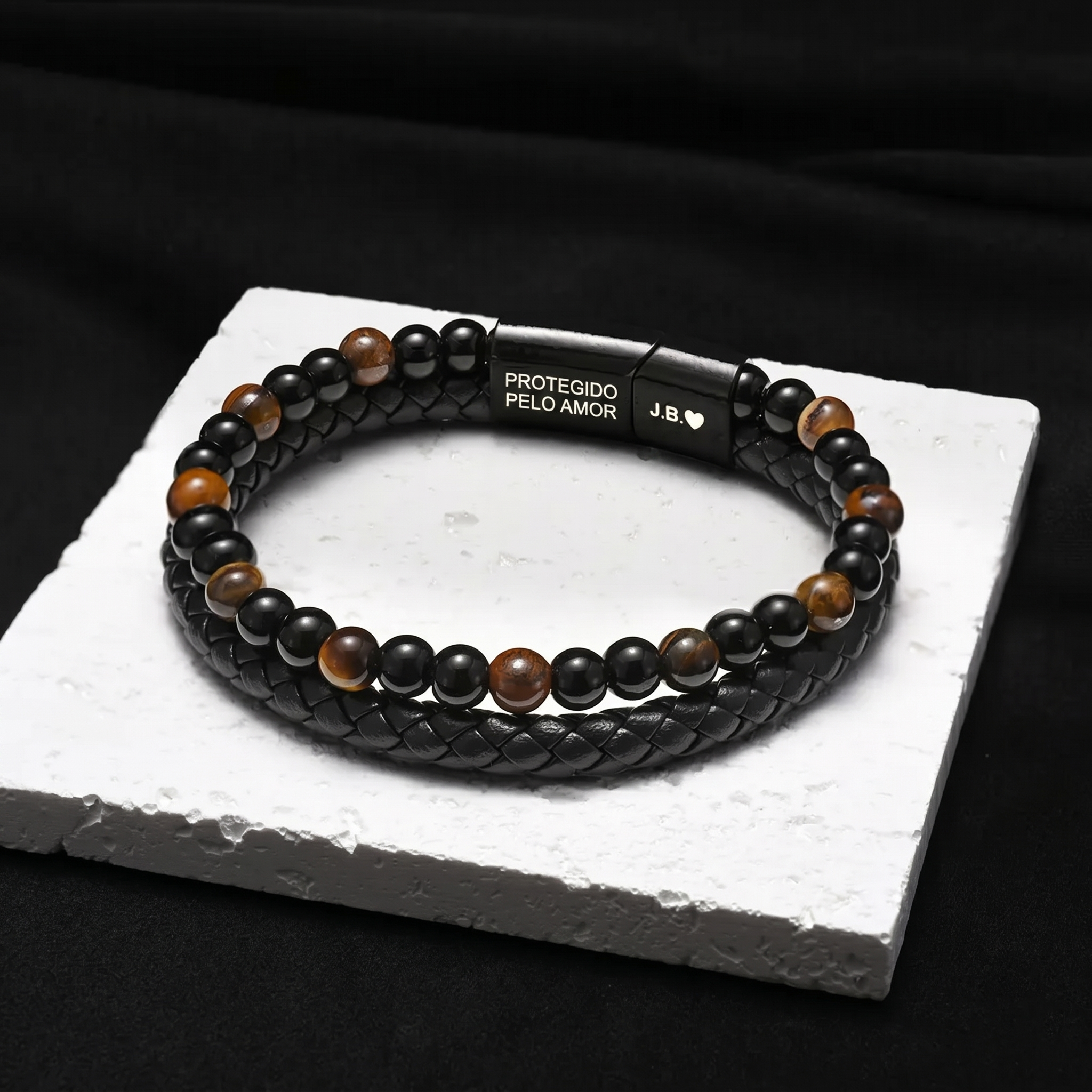 Escudo do Filho – Pulseira de Olho de Tigre