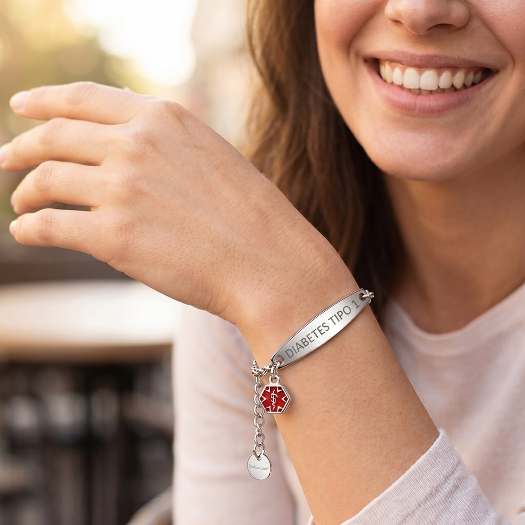 Pulsera de identificación para la diabetes