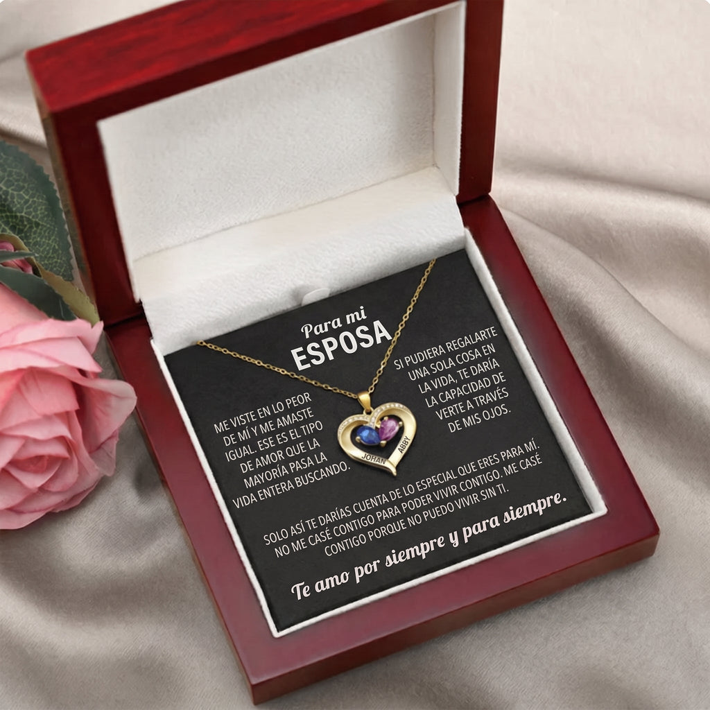 Collar Corazón Siempre Tuyo
