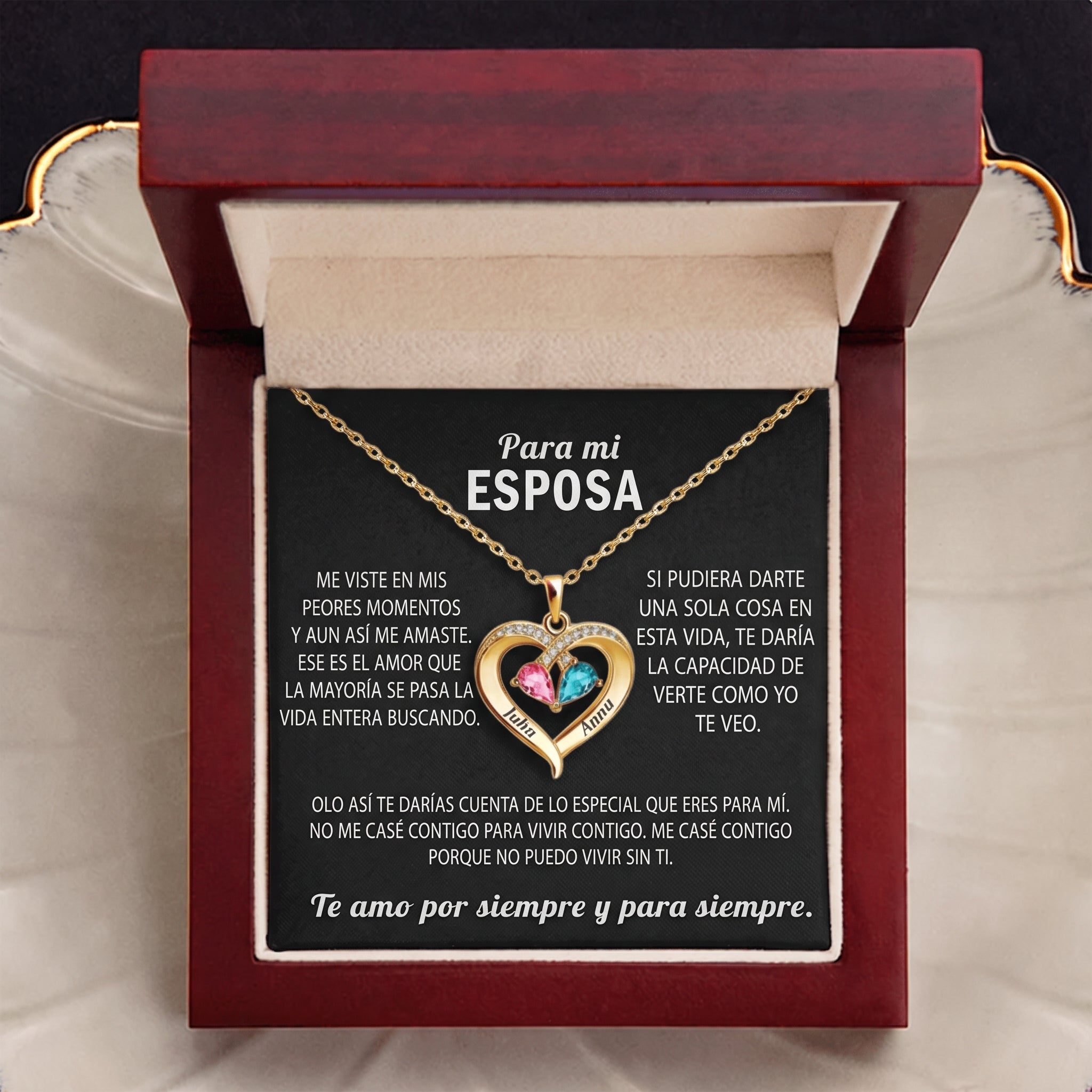 Collar Corazón Siempre Tuyo