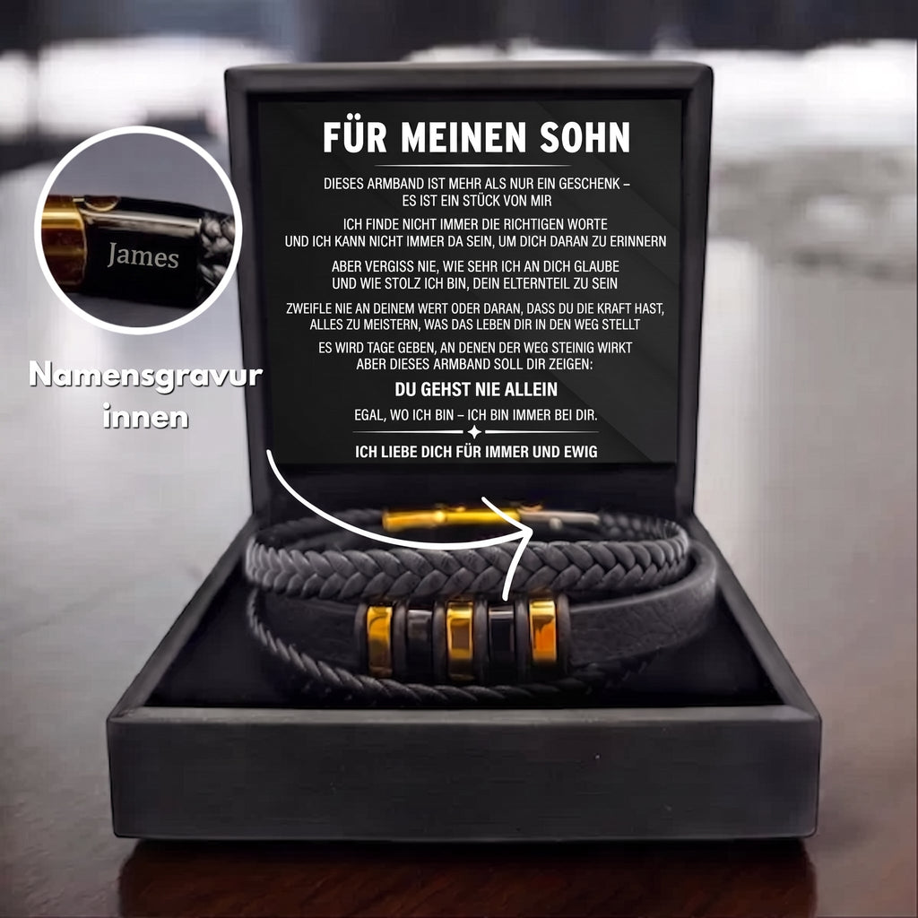 Für meinen Sohn – Armband „Nie allein"
