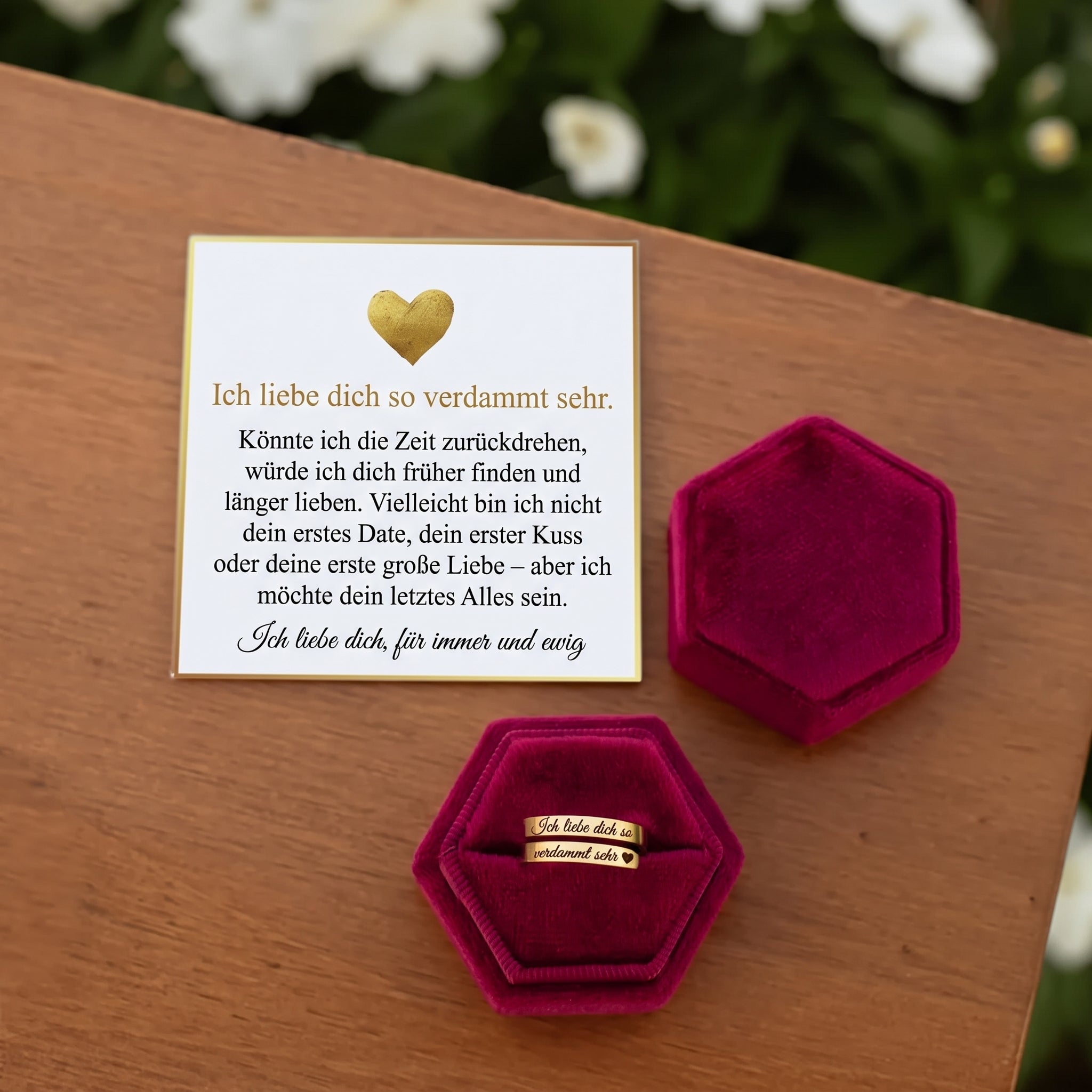 Ich Liebe Dich, Verdammt – Verstellbarer Ring