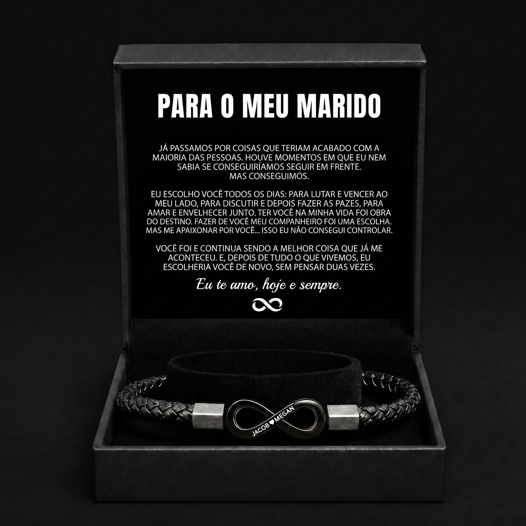 Pulseira Personalizada "Para o Meu Marido"