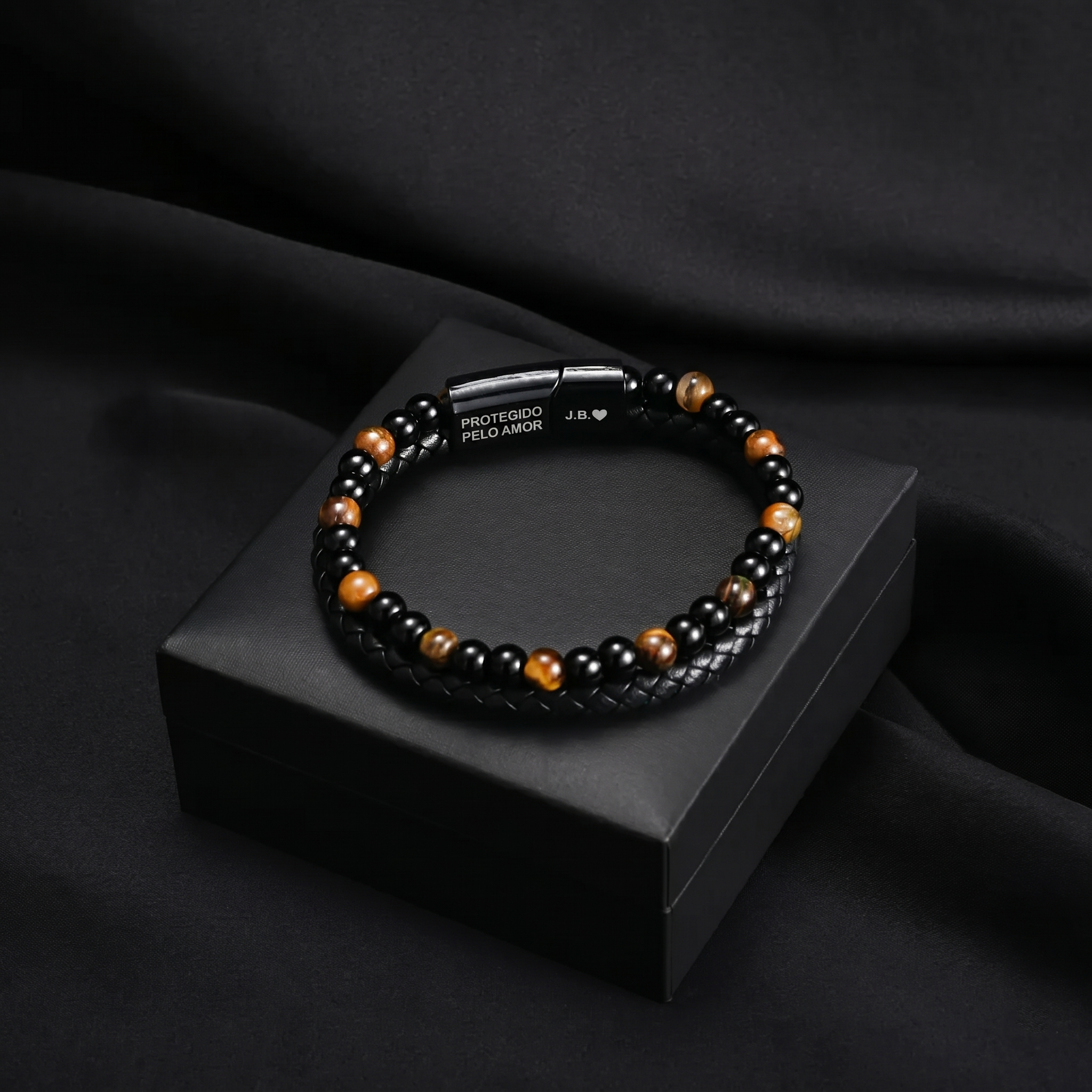 Escudo do Filho – Pulseira de Olho de Tigre