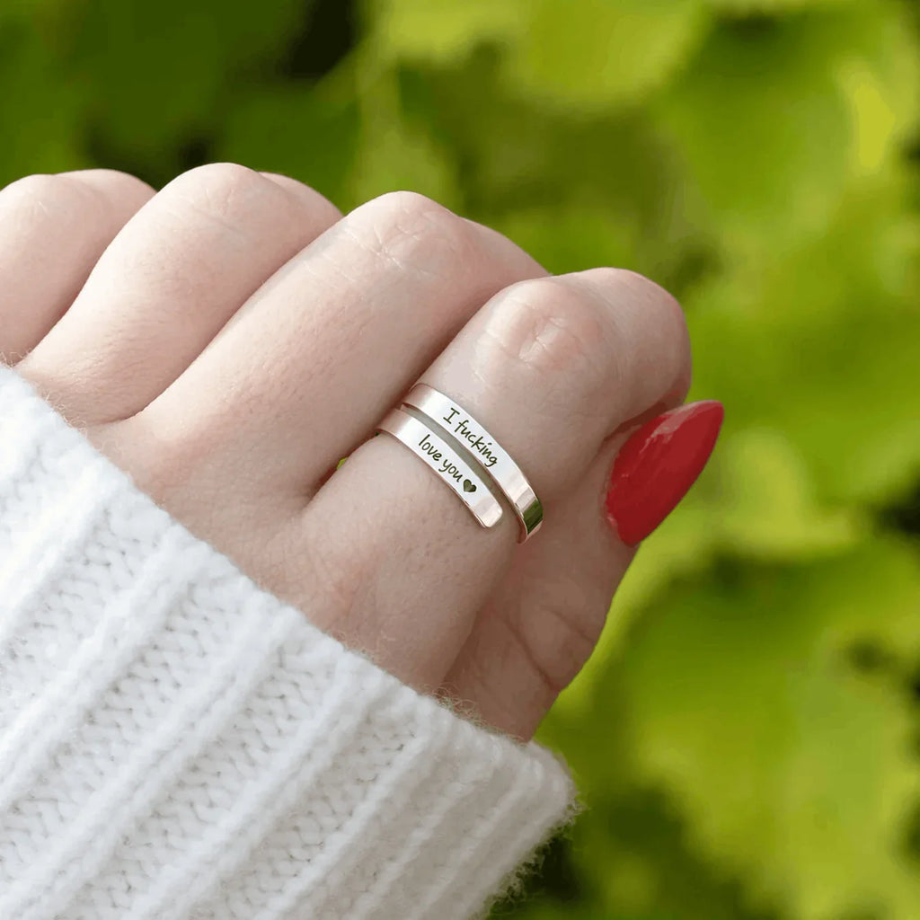 I F♡cking Love You Adjustable Ring