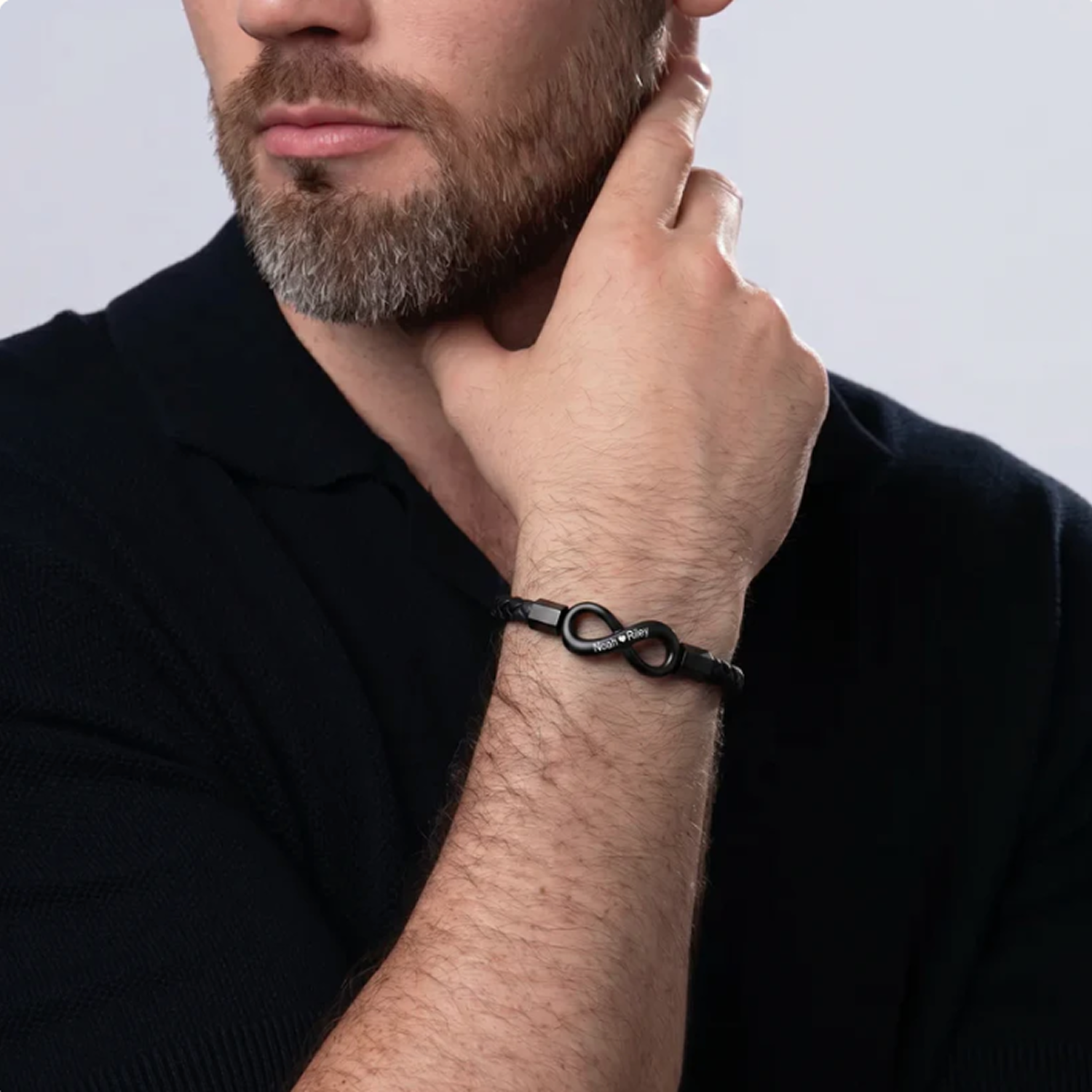 "A mi esposo" — Pulsera personalizada