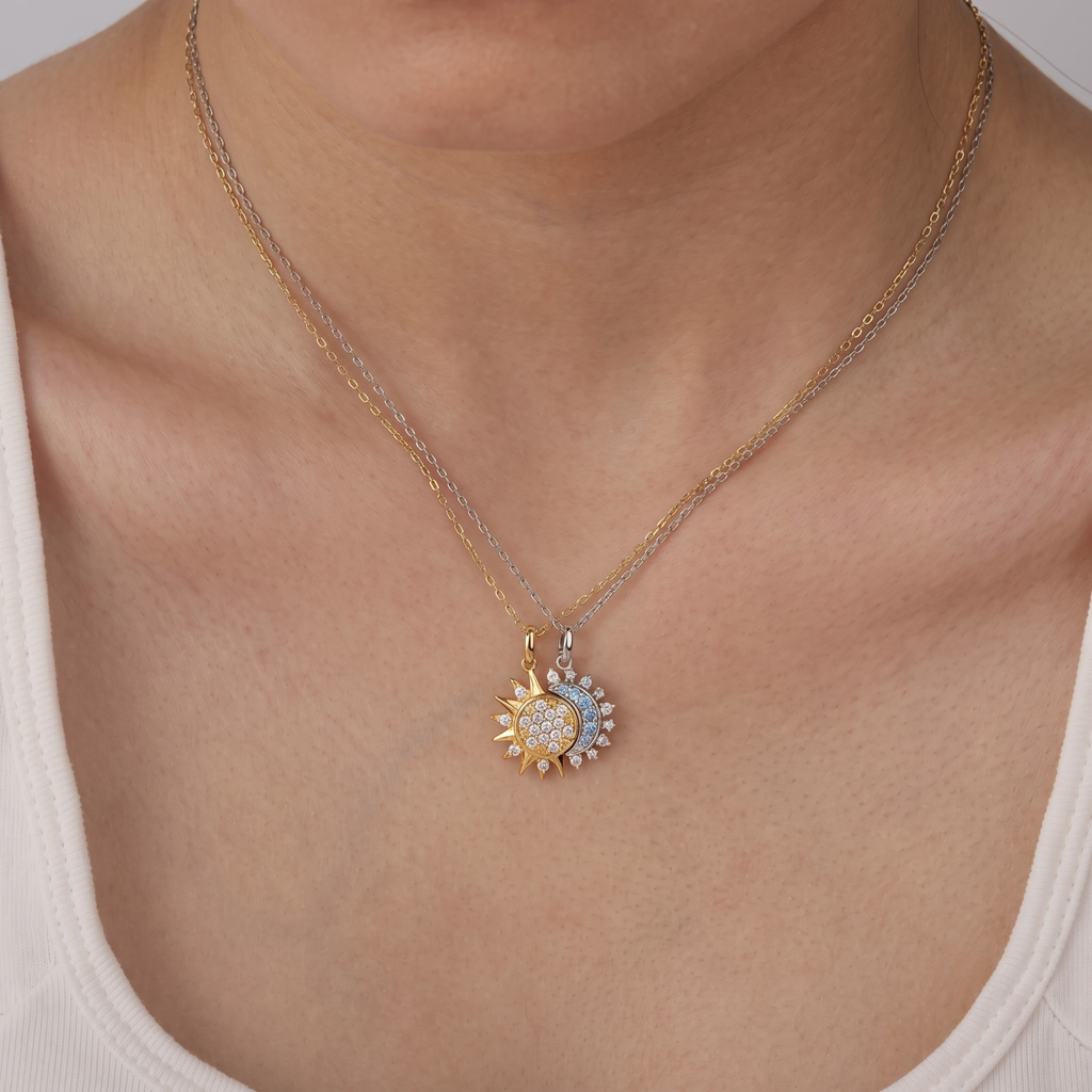 Sun and Moon Necklace