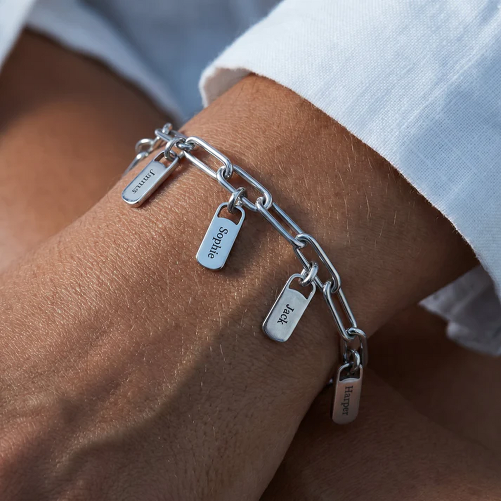 Custom Engraved Tag Bracelet