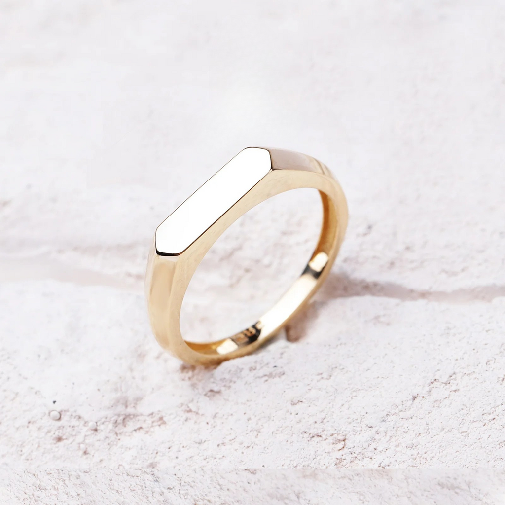 Bar Ring mit Gravur