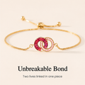 Personalized Linked Birthstone Bracelet