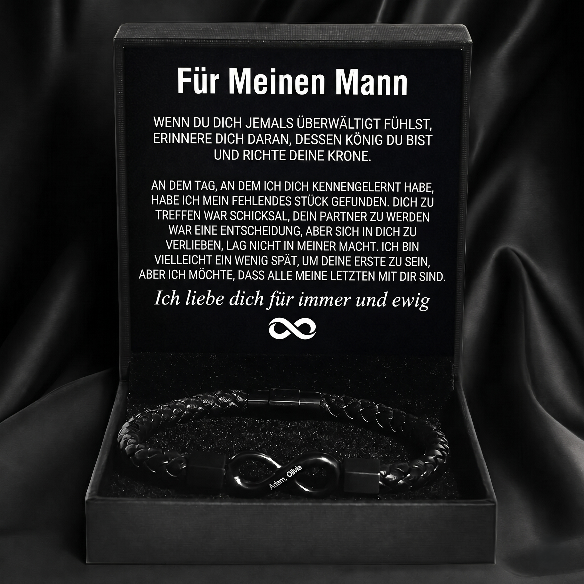 Graviertes Armband "Für meinen Mann"