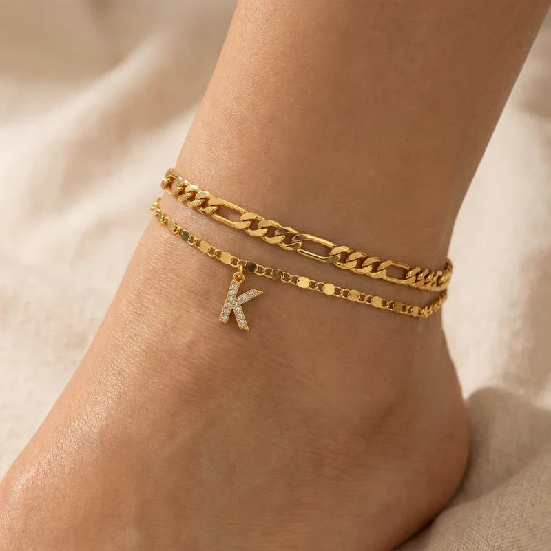 Signature Letter Anklet
