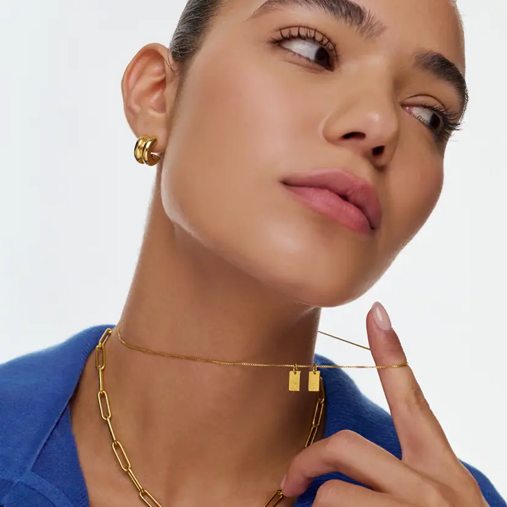 Willow Graviertes Initialen-Halsband