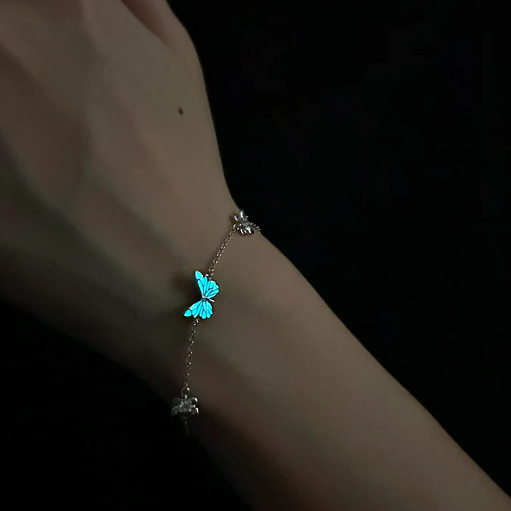 Pulsera Mariposa Azul Radiante