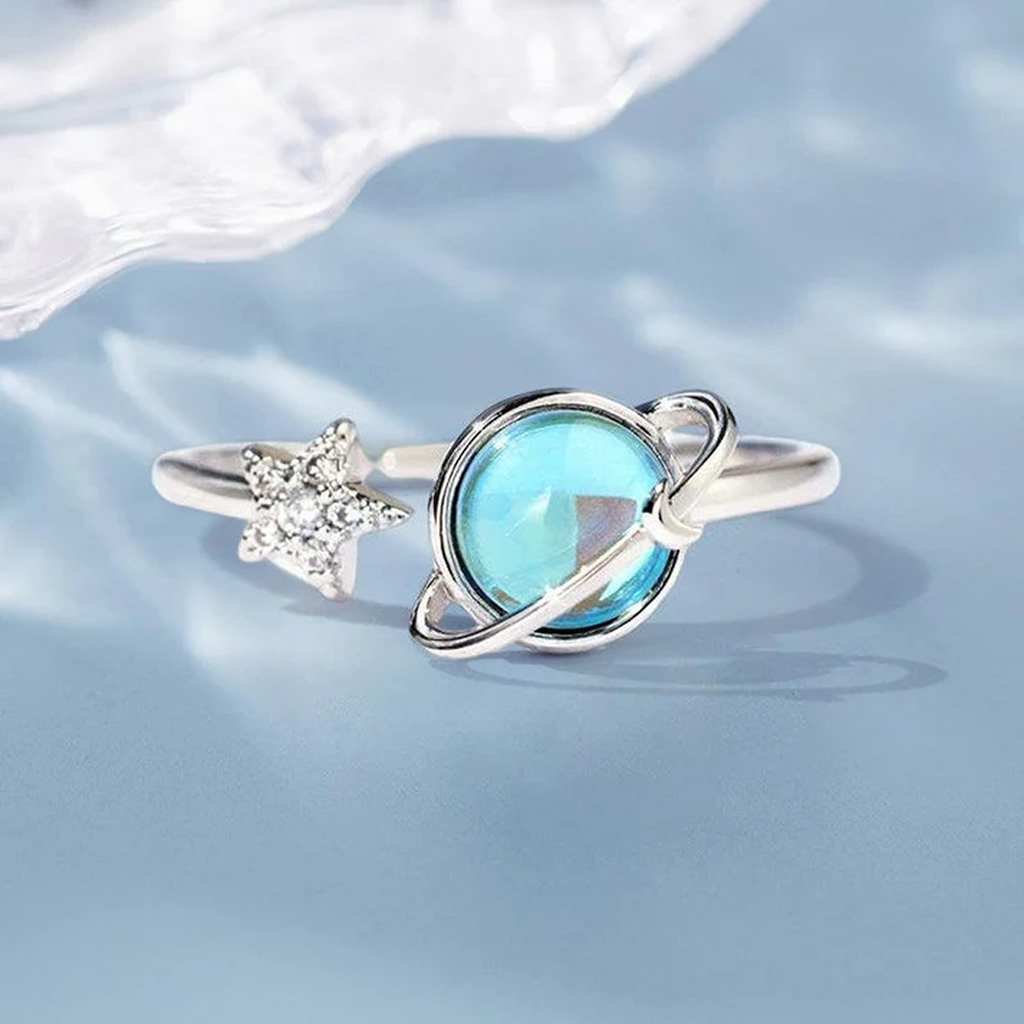 To My Daughter Moon & Star Ring
