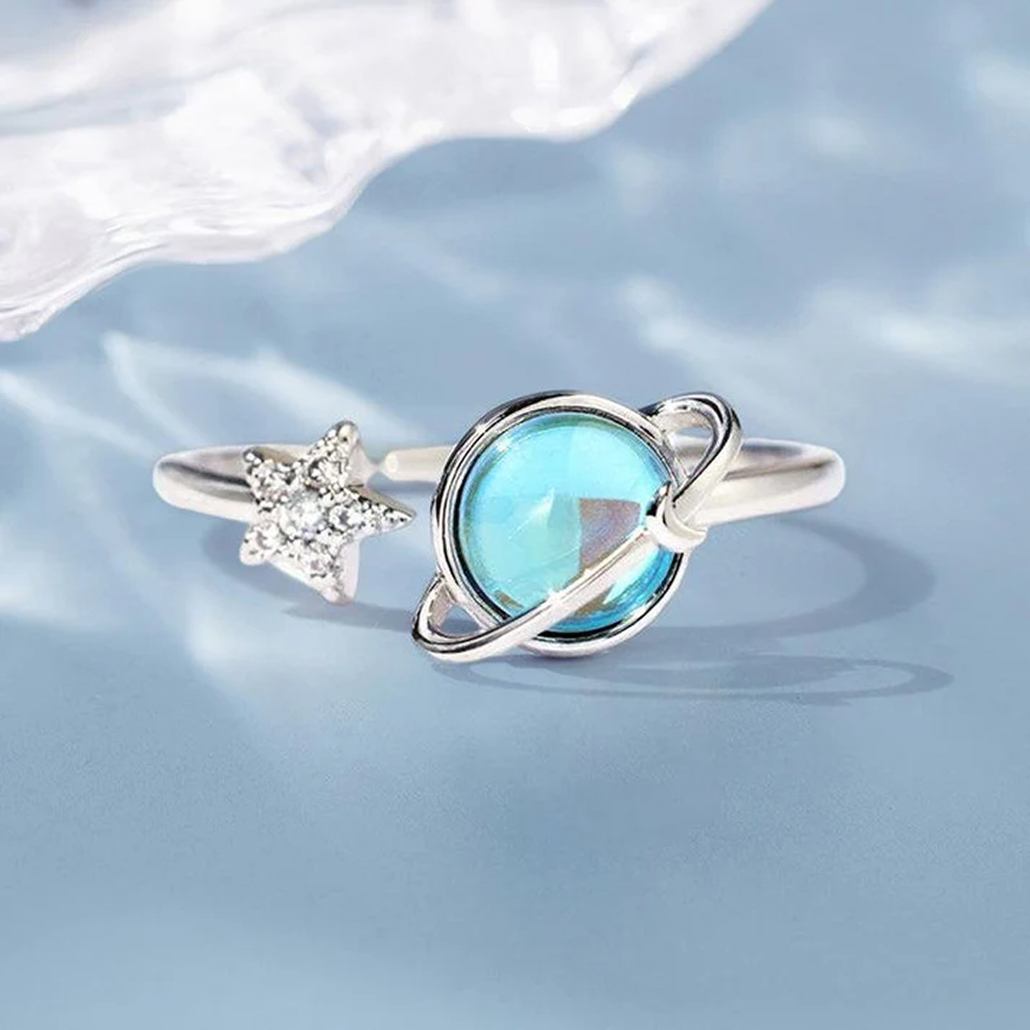 To My Daughter Moon & Star Ring